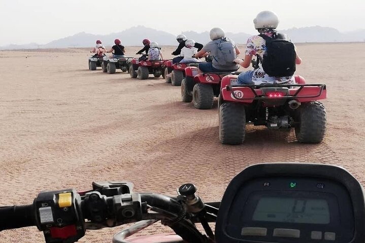 Quad Bike Safari with Camel Ride, Bedouin Village & Dinner from Marsa Alam