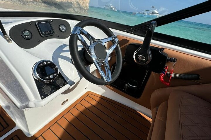 Bateau rapide privé vers l'île de Hula Hula et plongée en apnée depuis Hurghada