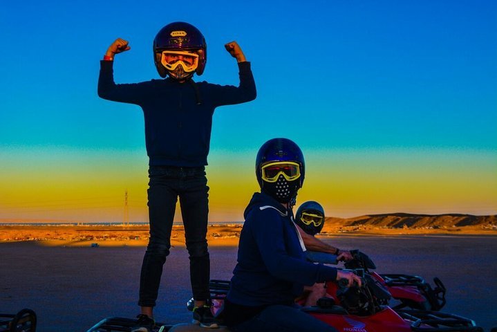 Hurghada Super Safari Adventure with Quad Bike, Spider Car, Camel Ride, Dinner & Party