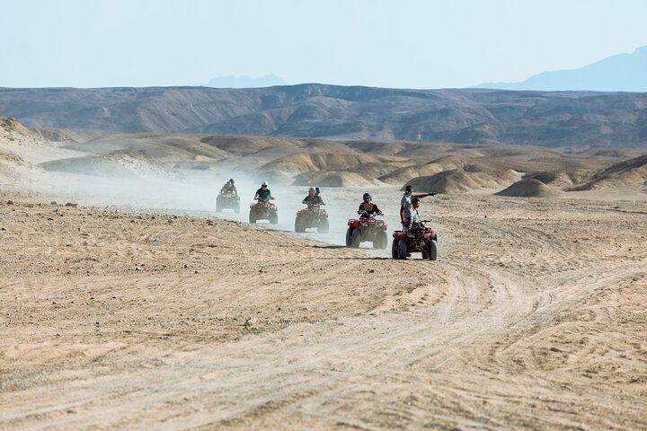 Quad Bike Safari with Camel Ride, Bedouin Village & Dinner from Marsa Alam